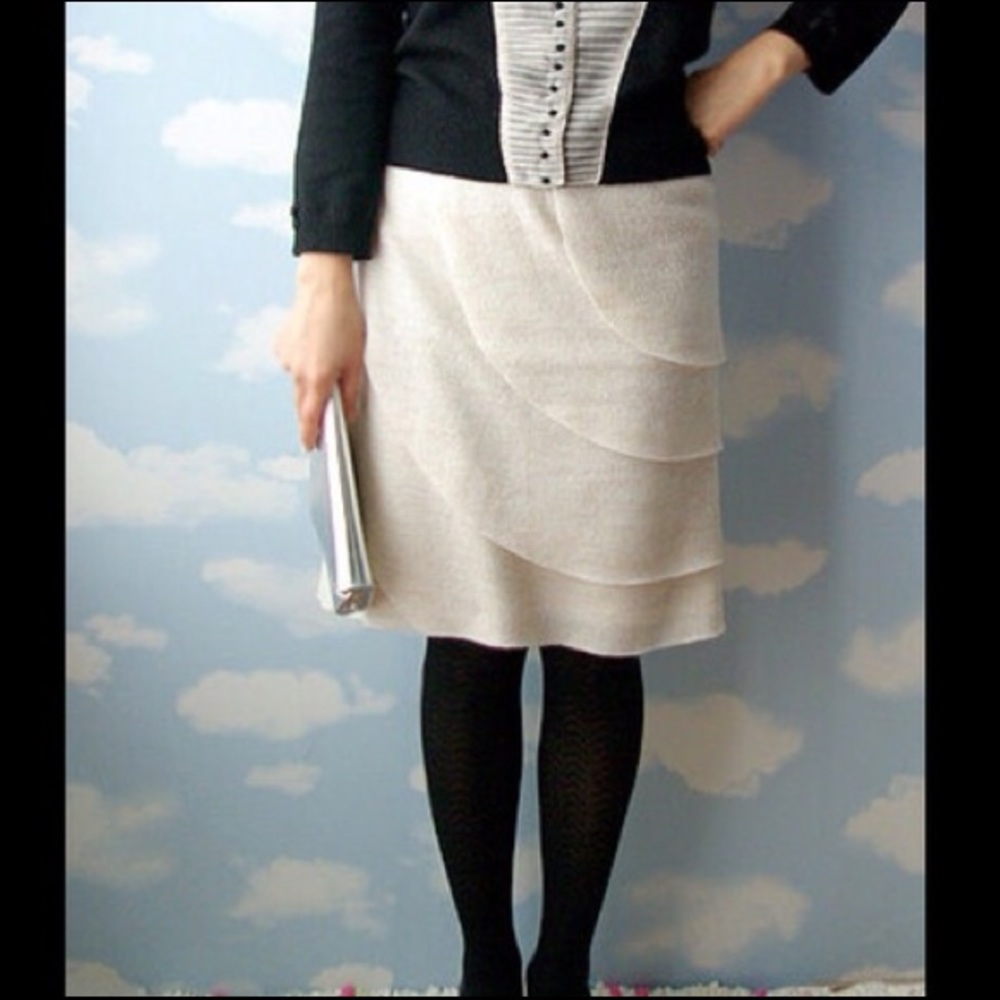 Anthropologie Moth Wool Skirt